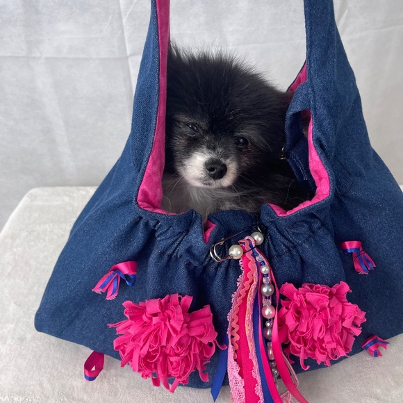 DESIGNER "FURBABY" TOTE CARRIER (NWOT) HANDMADE - Picture 10 of 11